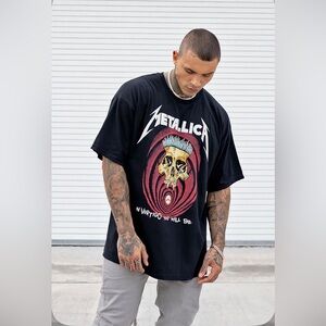 Black Metallica Band Graphic Tee